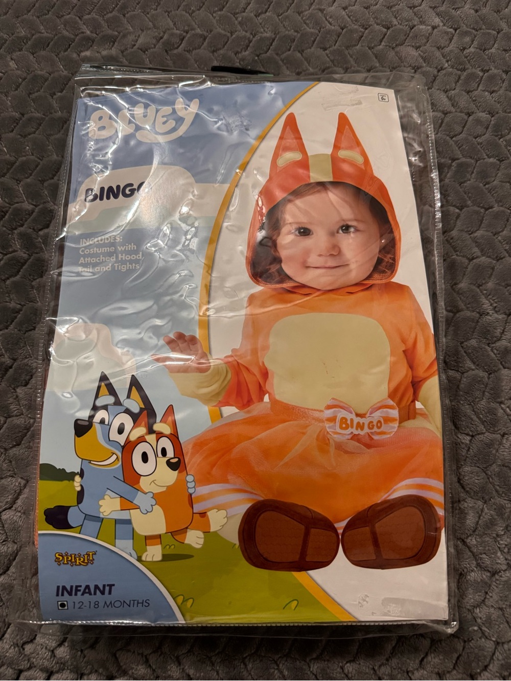 Spirit Orange and Cream Bingo Infant Fox Costume